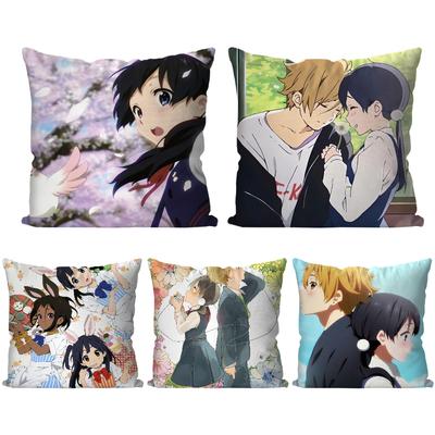 Animation Tamako Market Pillow Case Square Pillow Bedroom Sofa Leisure Comfort Cushion Car Living Room Home Decoration 40X40