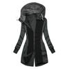 European & American Autumn/Winter Women's Hooded Fleece Sweatshirt Coat