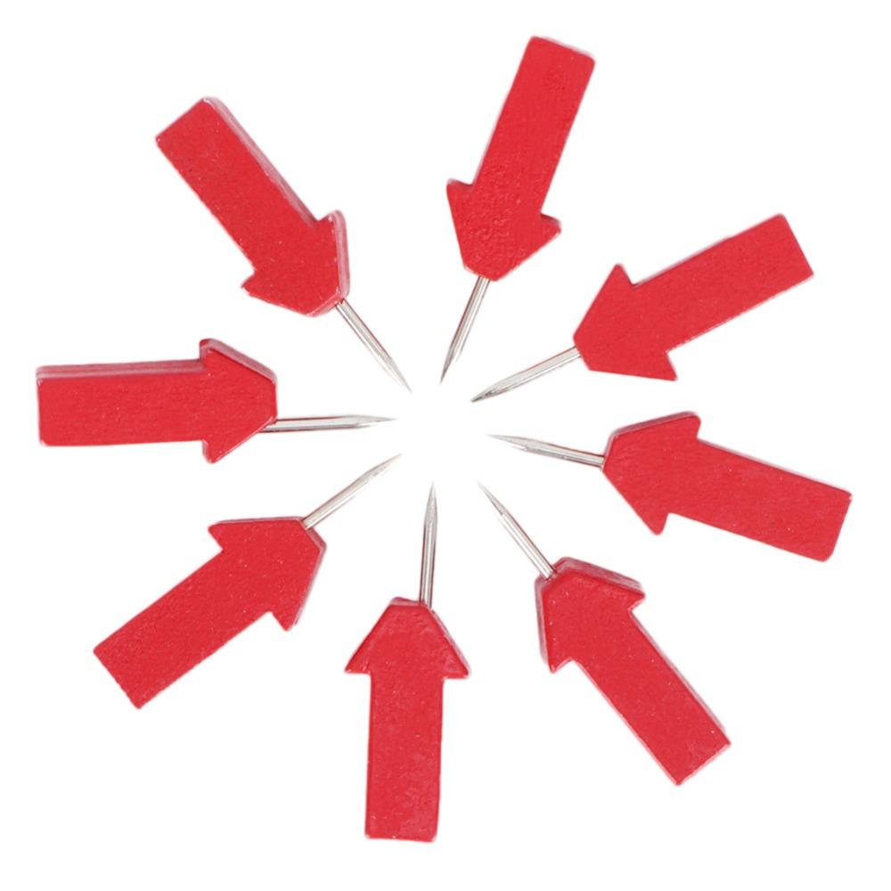 with Storage Box Thumbtack Red Star/Red Arrow Shape Photo Fixing Nail Pushpins Wall Decoration