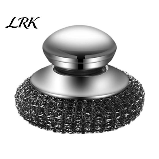 Kitchen Gadget Wire Brush Stainless Steel Pot Brush, with Detachable Head, Ergonomic Handle Scrubbing Deep Cleaning Tool Dish Scrubber, for Pots Pans Small