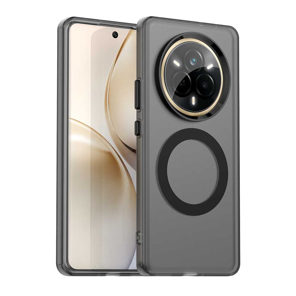 Magnetic Wireless Charging Case For Realme 14 Pro 5G 13 Pro+ Plus Cover Candy Colors Transparent Back Shell Coque