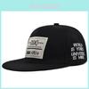 Embroidered Hip Hop Baseball Cap Adjustable Flat Brim Cap For Truck Drivers