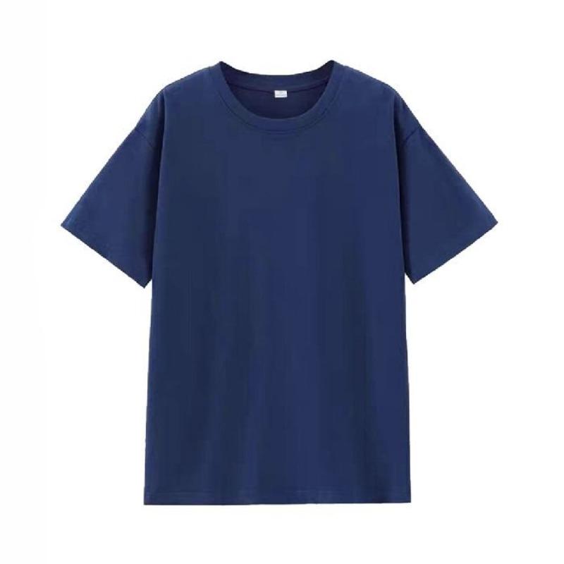 Summer Shoulder Cotton Short-sleeved T-shirt Women's Round Neck Solid Color Loose Large Size Women's New Top