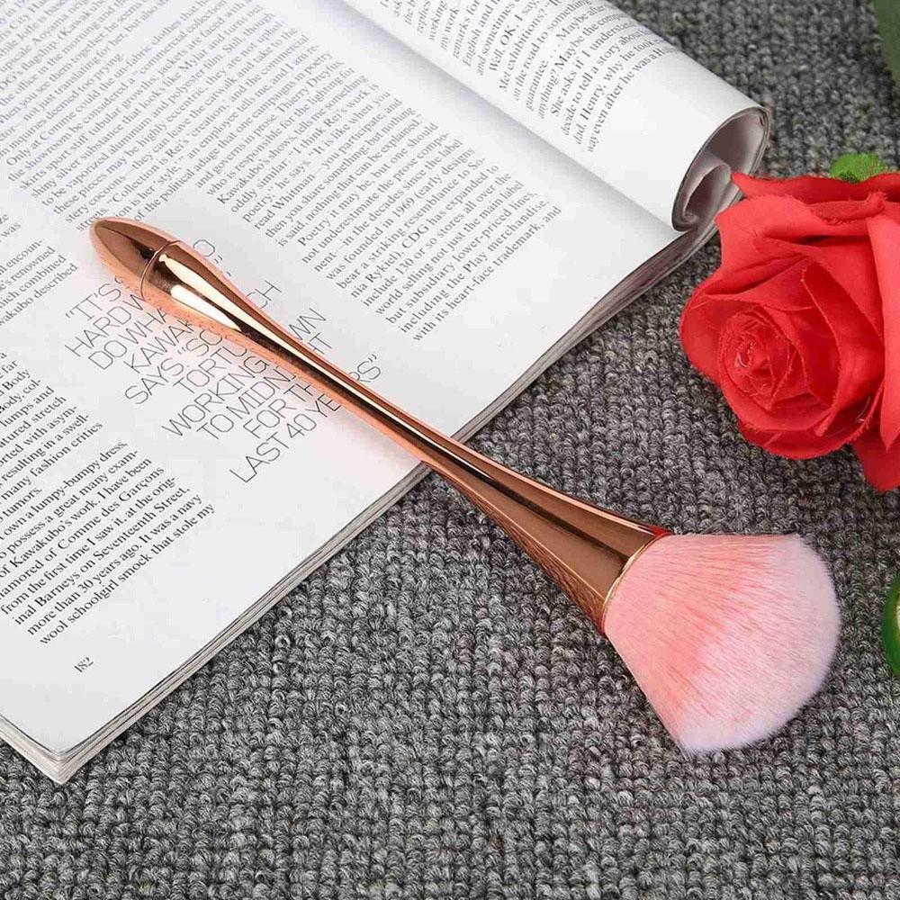 Rose Gold Powder Remover Manicure Brush Rose Gold Manicure Tool Desktop Manicure Area Tidying Work