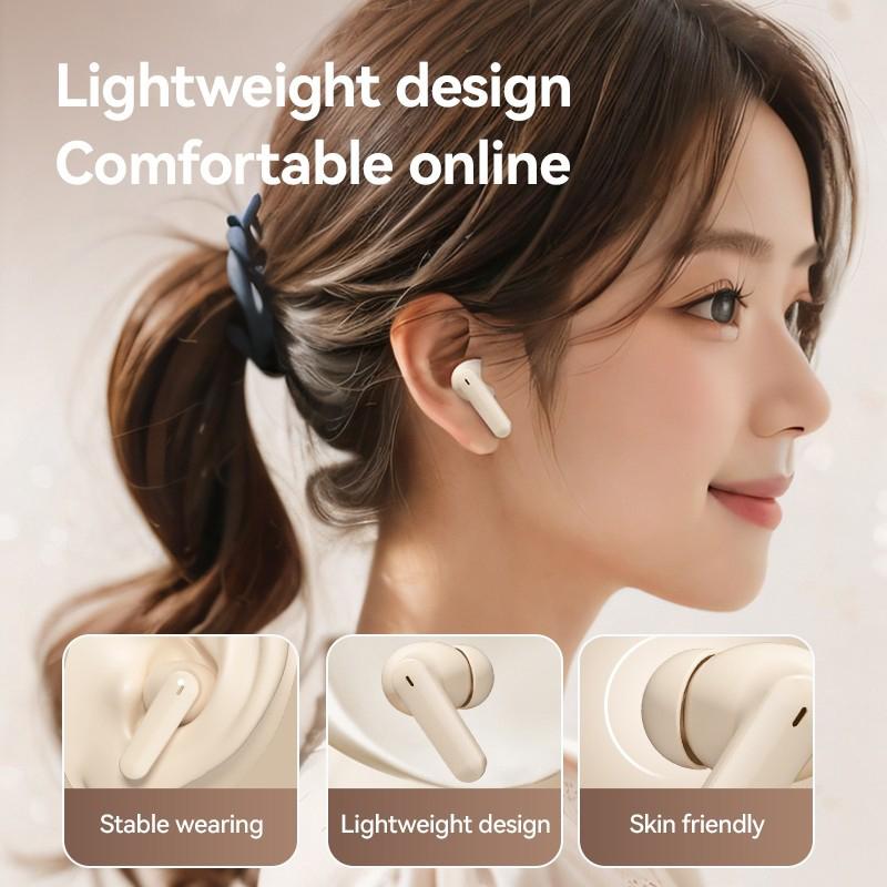Sports Earphones High-End Noise-Cancelling Headset Wireless Bluetooth 5.3 Earbuds With Digital Display In-Ear Touch Headphones
