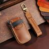Leather Car Key Cover Keychain Holder Case Protector for Geely Galaxy L7 2023 L6 MAX 1.5T Plus AIR PRO 3 Buttons Smart Remote