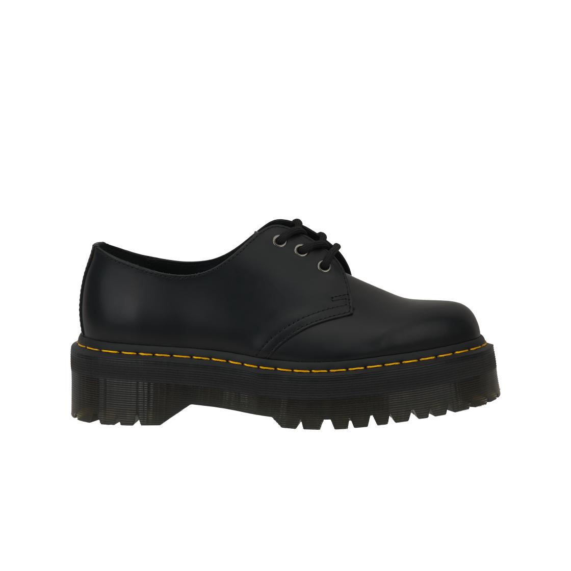 Доктор. Черные кроссовки унисекс Martens 1461 Smooth Leather на платформе 25567001 39