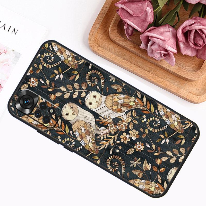 Cartoon Owl Case For Xiaomi Redmi Note 12 8 9 10 11 Pro Note 12S 11S 10S 9S 9A 9C 9T 10A 10C 12C Cover