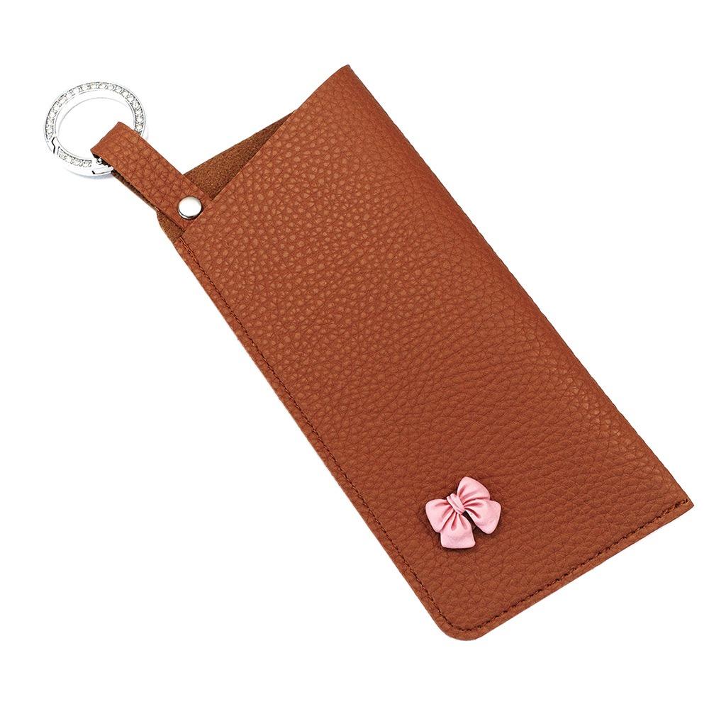 Solid Color Sunglasses Storage Bag with Keyring SunGlasses Holder  Eyewear Accessories