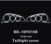 BYD F0 Rear Taillight Cover, Headlight Frame, Fuel Tank Cap, Front Fog Light Cover, and Decorative Frame Modifications.