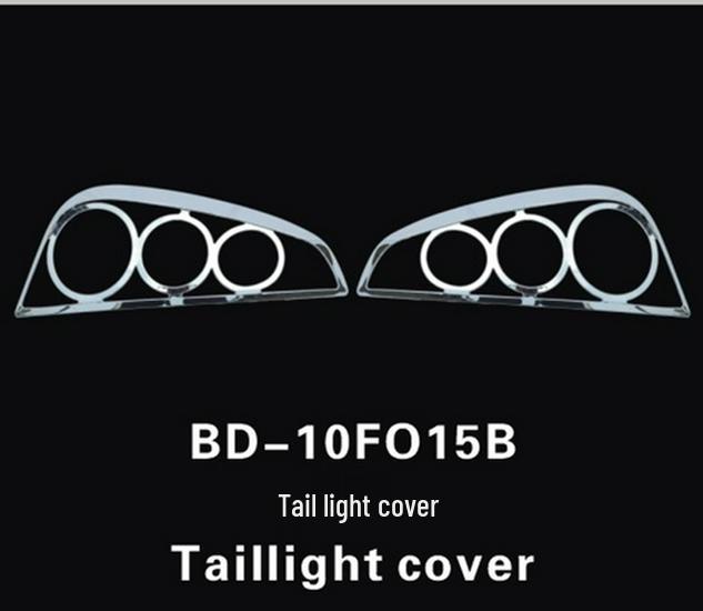 BYD F0 Rear Taillight Cover, Headlight Frame, Fuel Tank Cap, Front Fog Light Cover, and Decorative Frame Modifications.