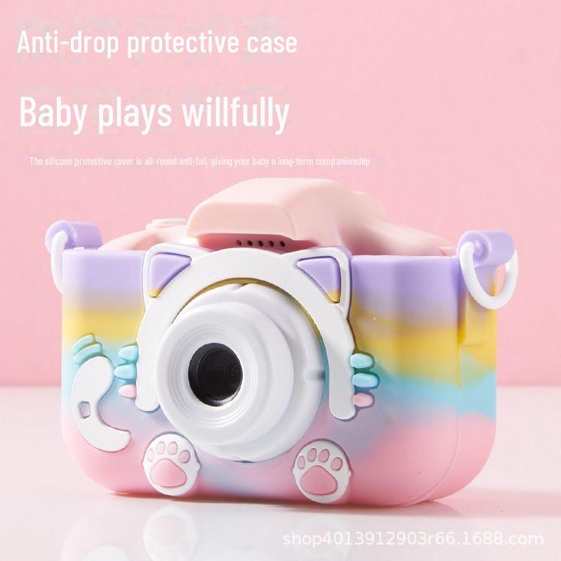 Children's Cartoon Mini HD SLR Digital Camera Toy for Photos and Videos - Birthday Gift