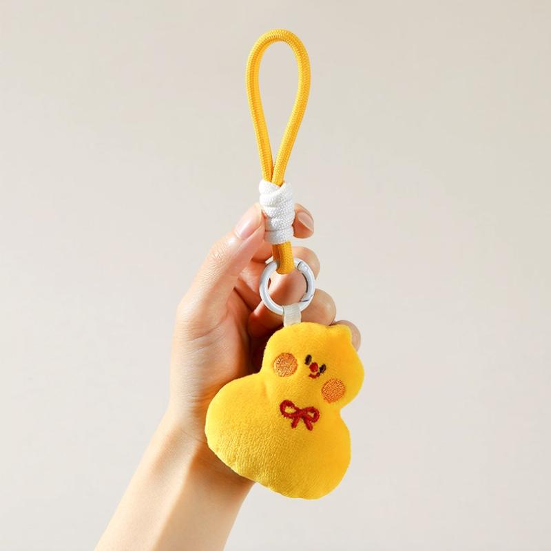 Yuanbao Gourd Shape Keychain Gourd Charm Pendant Keyring Jewelry For Girl Women Gift Bag Decoration