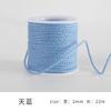 Monochrome Cotton Thread 2Mm Hand-Woven Thread Diy Beaded Rope Solid Color Wenwan Rope Tie Rope Gift Packaging String
