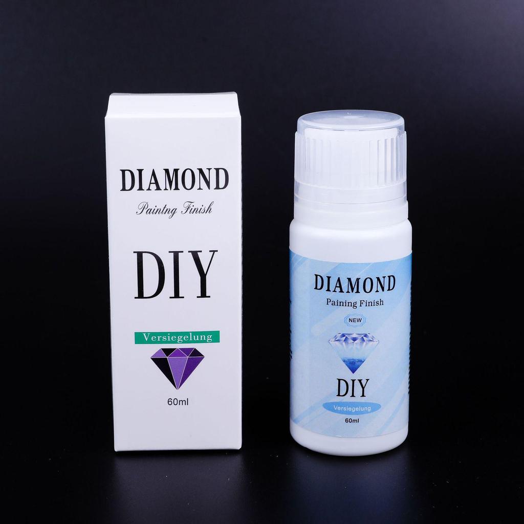 DIY Diamond Painting Glue: 120ml & 60ml Gloss Agent with Anti-Fall and Anti-Loss Features for Diamond Embroidery
