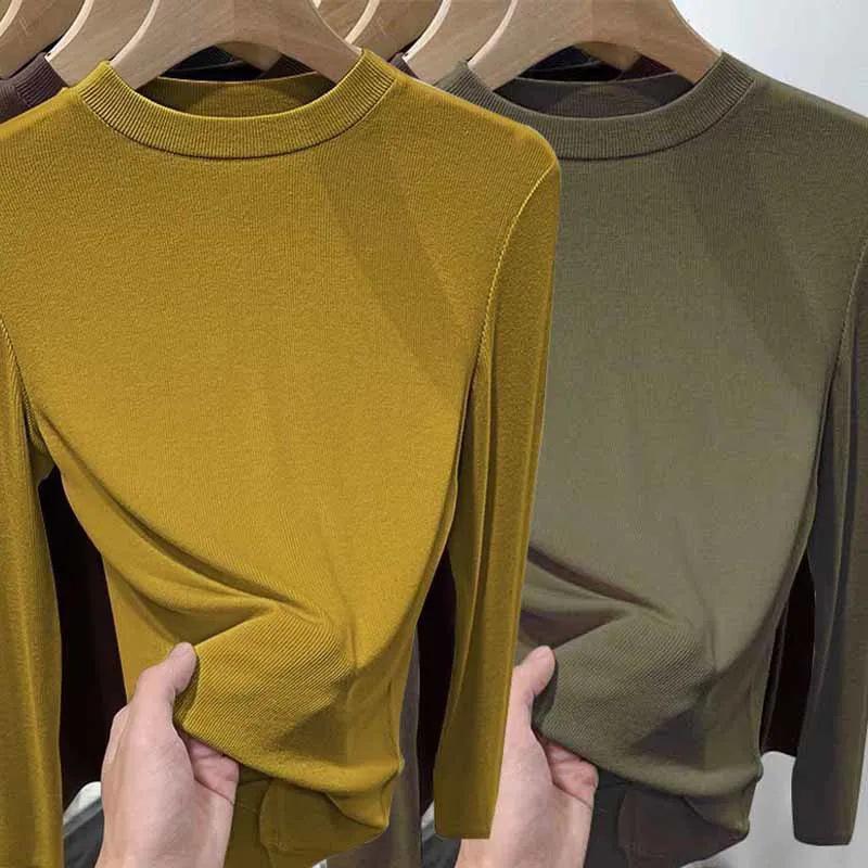 Cămașă de damă slim fit cu mânecă lungă din catifea cu guler înalt