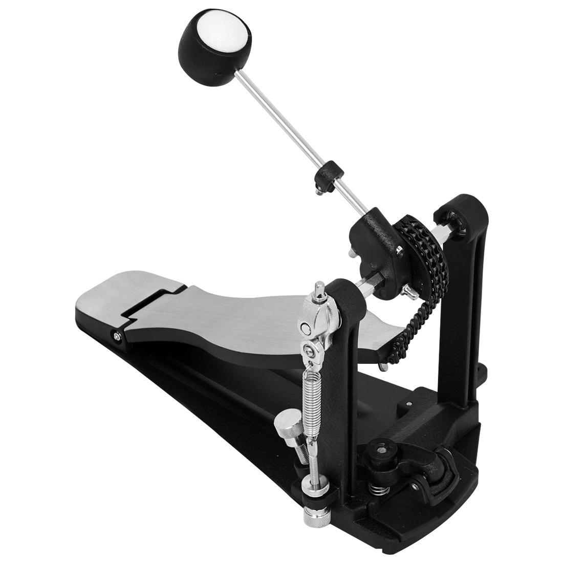 Drum Set Jazz Drum Single Step Pedal Double Chain Anti Slip Aluminum Alloy Double Chain Drum Support Pedal Percussion Instrument Drum step pedal