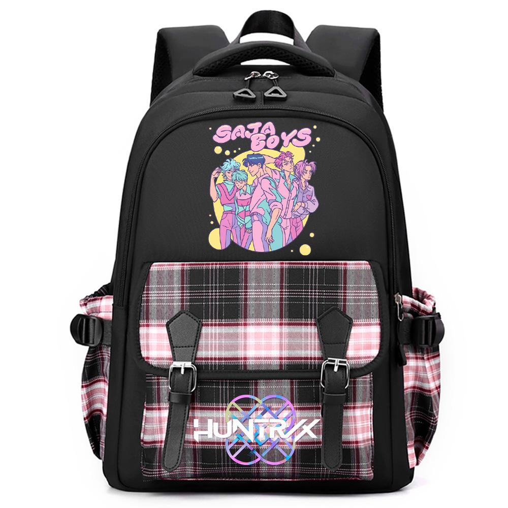 Anime Cartoon K-Pop Printed Large Capacity Backpack for Teenger Student Girl Boy Schoolbag Bookbag Women Waterproof Travel Bag Mochila Kid Gift