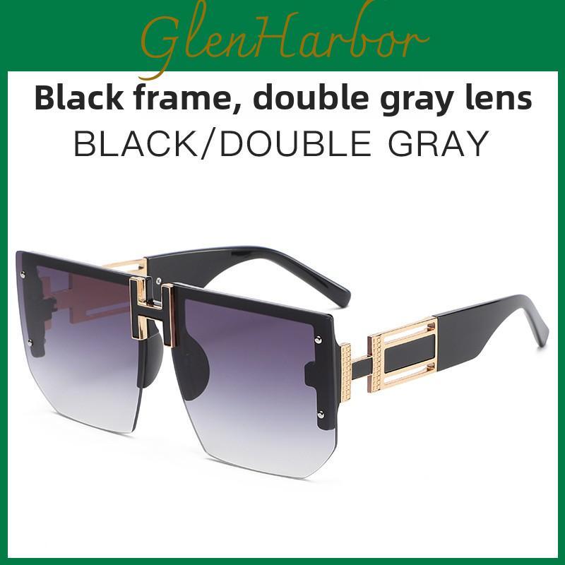 Modern Retro Unisex Square Sunglasses With Uv400 Protection For Outdoor Travel And Fashion