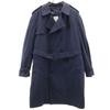 US NAVY 00s All Weather Coat Trench Coat 44R Navy With Liner Men's Used