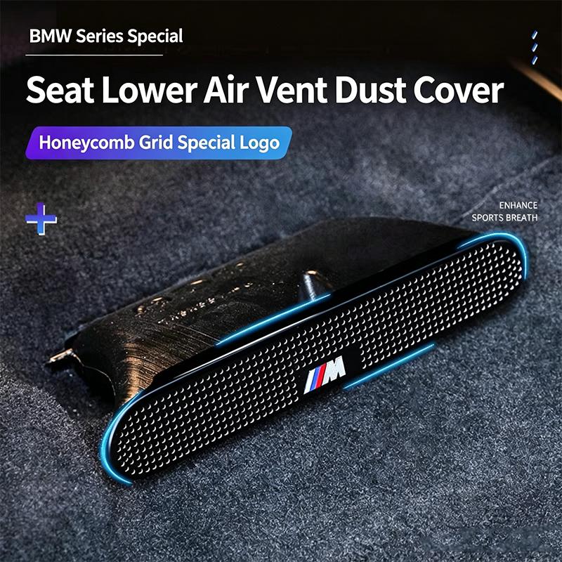 2Pcs Motorcycle Sticker/Car Air Outlet Protective Cover Dust Proof Net Interior Stickers Accessories For BMW M E46 F20 G30 X1 X5 IH2