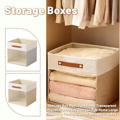 Opbergbox Multifunctioneel Transparant Diverse Speelgoed Opbergbox Huis Grote Capaciteit Opvouwbaar Kleding Dekbed Sorteerbox