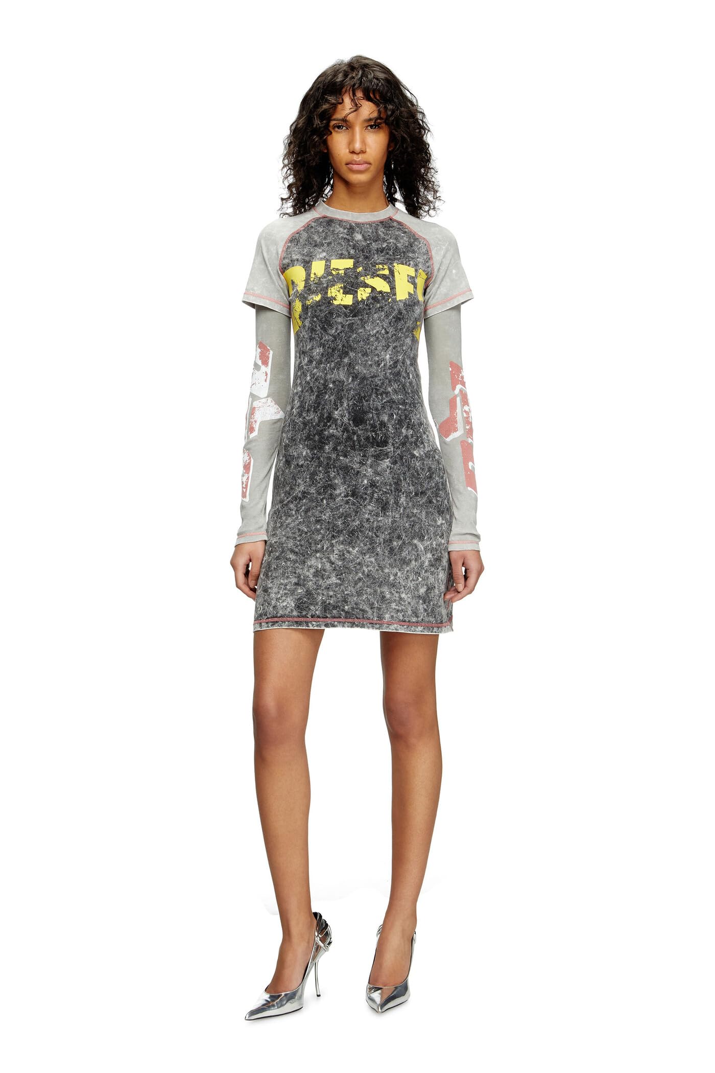 

Mini Dress A166330SLBB L Black x Ivory 900A [Diesel] Women s D-BUXT-Q1