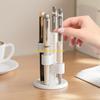 W89C Rotating Desk Accessory 4 Section Pen Smooth Rotation Home Office Use