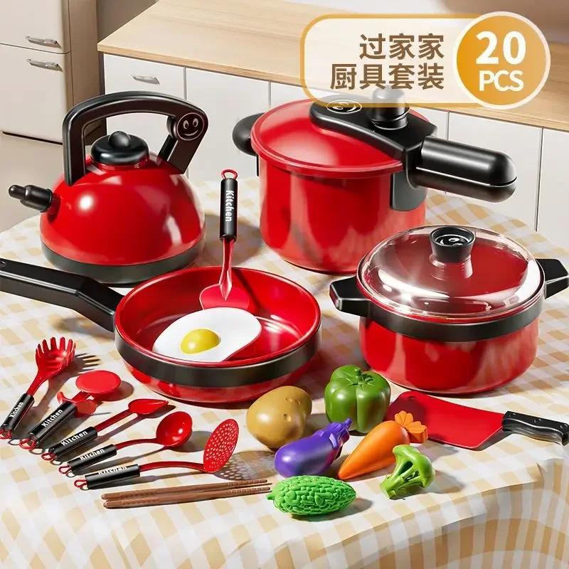 Children's Home Kitchen Utensils Baby Kitchen Toys Puzzle Set 3 To 6 Years Old Simulated Cooking Girl's Birthday Gift