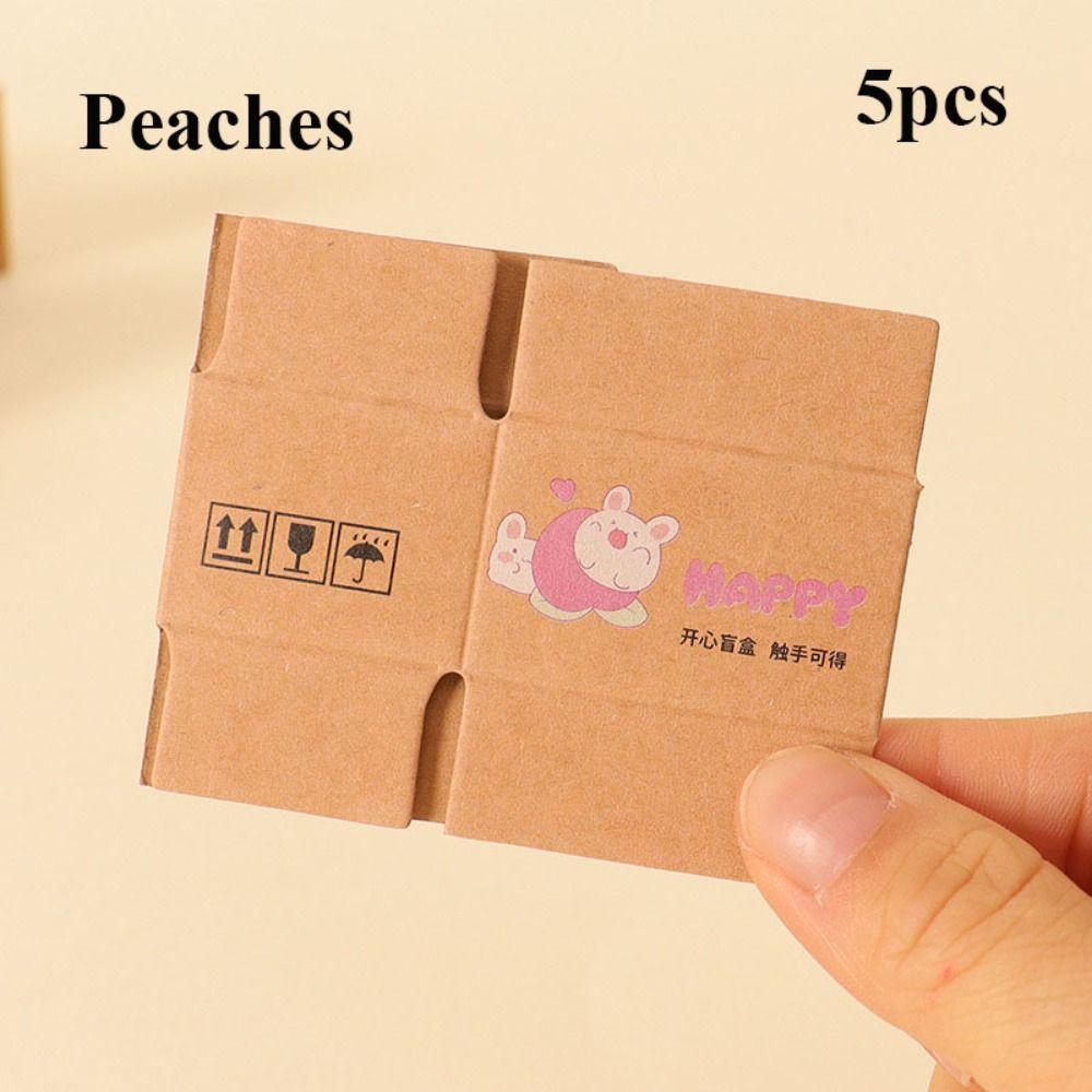 5Pcs 6 Styles Carton Express Box 1:12 Doll House Decor New Decor Toy  Dollhouse Decoration