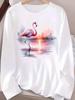 (Asian Size) Cute Beach Trend Casual Clothing Graphic Tee Women Autumn Winter Spring Fashion Top O-neck Print T Shirt Long Sleeve T-shirts