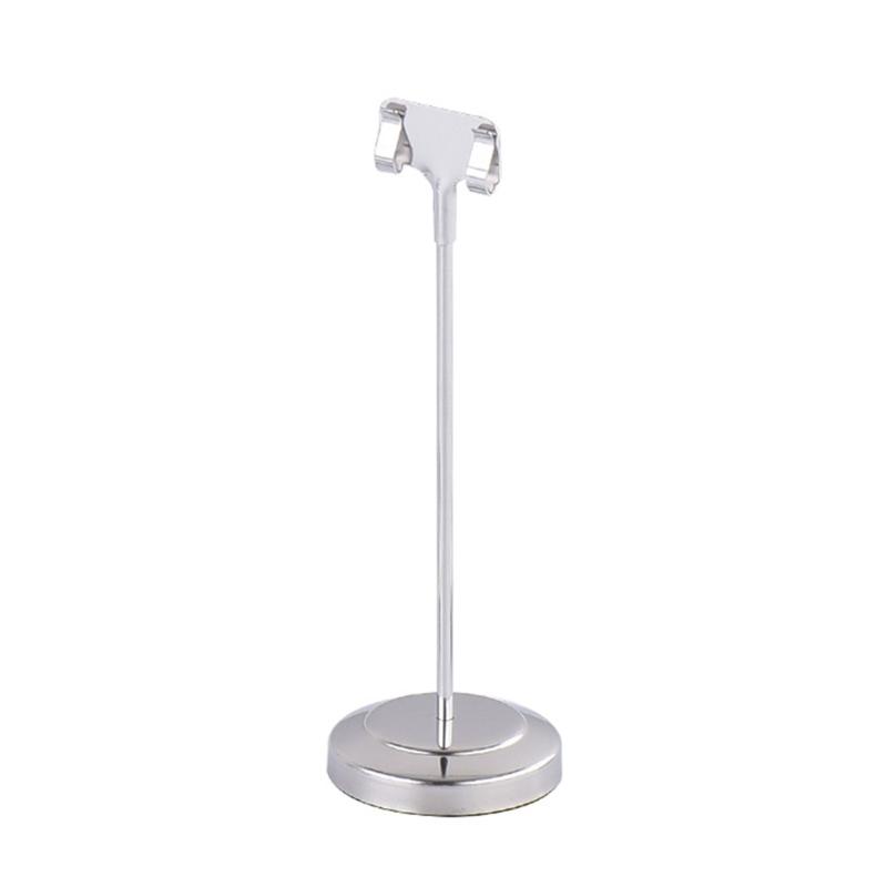 Porta Menu Rotondi in Acciaio Inossidabile Per Ristoranti ed Eventi Durevoli ed Eleganti Supporto per Cartellini in Metallo da 5 cm a 20 cm
