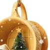 Christmas Dog Pendant Ornament Xmas Holiday Decor with Hats Car Interior Hanging Ornament for Christmas Bag Party Decorations