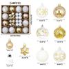 Christmas Tree Pendant, Christmas Ball Set, Painted Ball Pendant, Electroplated Christmas Ball Decoration, Mixed Christmas Gift Box