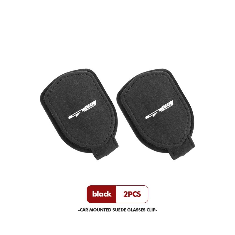 For KIA Car Sunglasses Holder Sun Visor Glasses Hanger Storage Clips Accessories Gt Gtline Xline Ceed Forte RIO STINGER Seltos