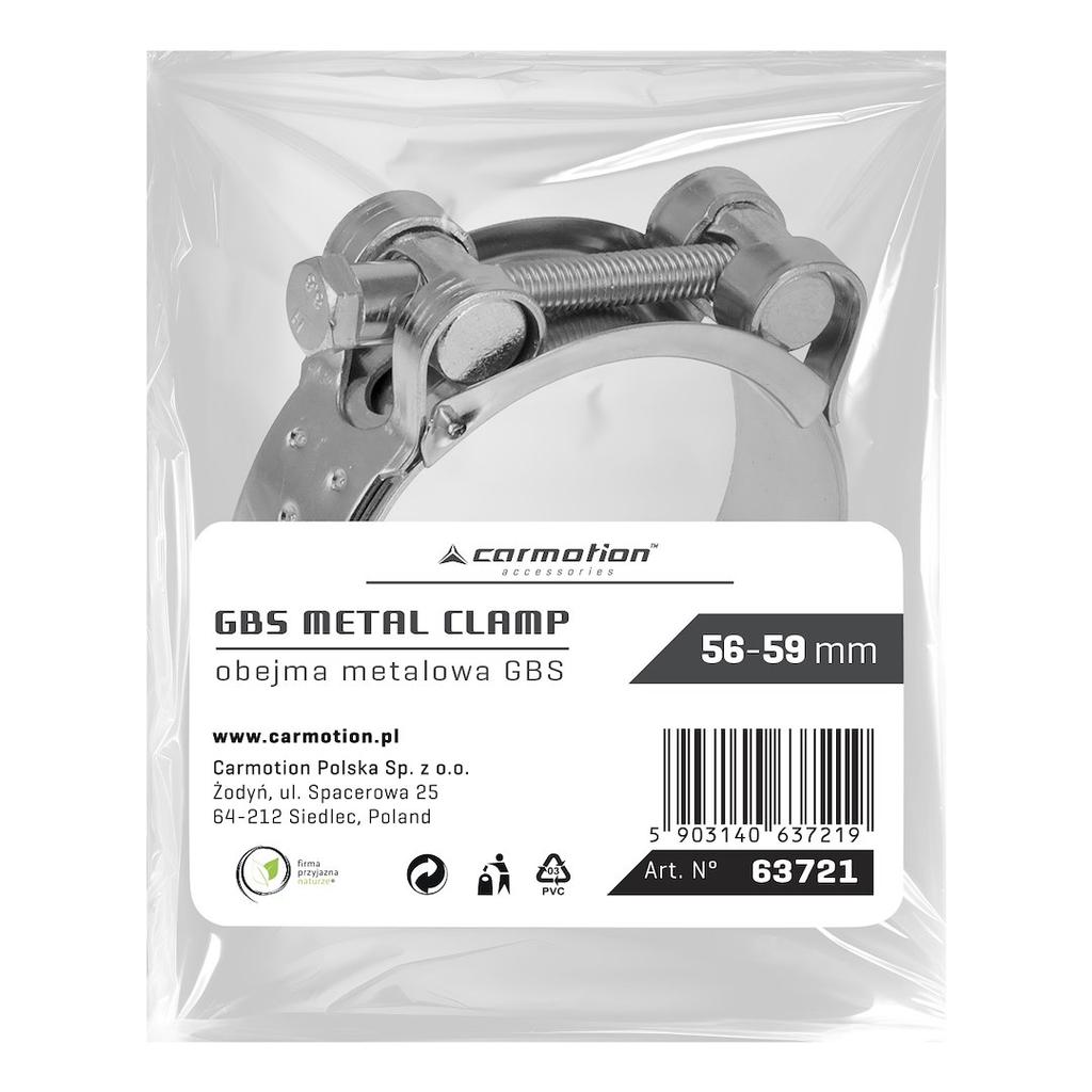 Obejma metalowa GBS 56-59 mm