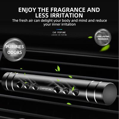 Vůně do auta Clip Air Vent Esenciální olej Parfém Difuzér Výstup Osvěžovače vzduchu Aromaterapeutické aroma s 5 nálepkami s náplní