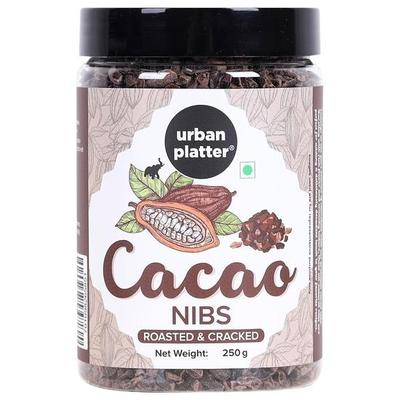 Urban Platter Kakaonibs, 250g (Geröstet & Geknackt | Ungesüßt | Reine Kakaobohnenstücke | Aromatisch)