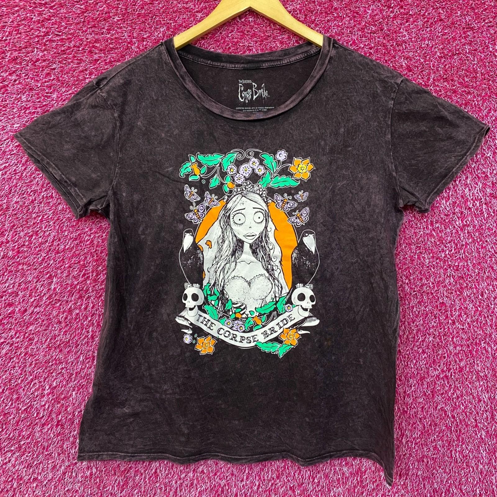 Tim Burton The Corpse Bride Emily Retro Style Graphic Design T-Shirt large S