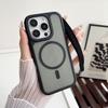 Carbon fiber textured magnetic mobile phone case is suitable for Samsung S24ULTRA matte A54/A55/A13/A14 hand rope