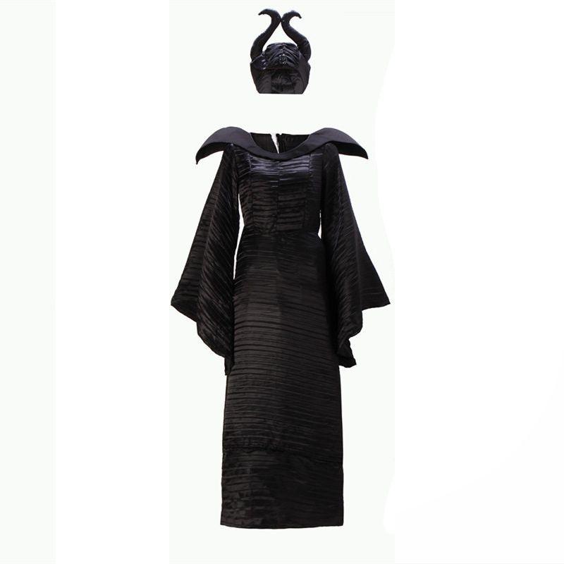 Elegant Adult Maleficent Evil Queen Cosplay Costume Outfit For Noble Ladies