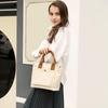 Top Handle Tote Hobo Daily Handheld White [FORRICA] Women's Handbag, Bag, Canvas, Girls' Handbag, Bag, Outdoors, Commuting, University, Bag,