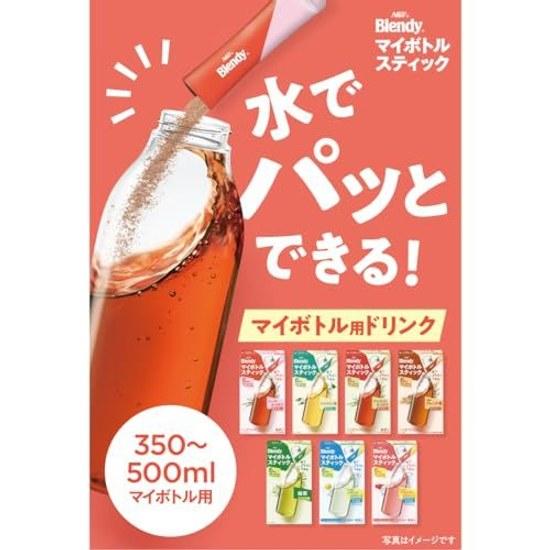 AGF Blendy My Bottle Stick Voyage Apaisant 4 Types Thé Mélangé 6 Sachets Boîtes Thé Sans CaféinePour Bouteilles d'Eau