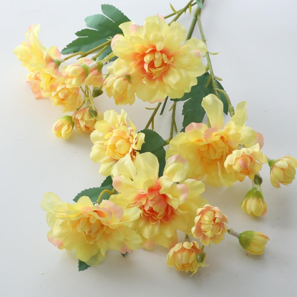 Boho Style Artificial Peony Bouquet Silk Fake Flower Realistic Peony Branch  Wedding Bouquets