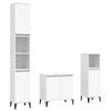 VidaXL Ensemble de meubles salle de bain 3 pcs blanc bois d'ingénierie 3185589