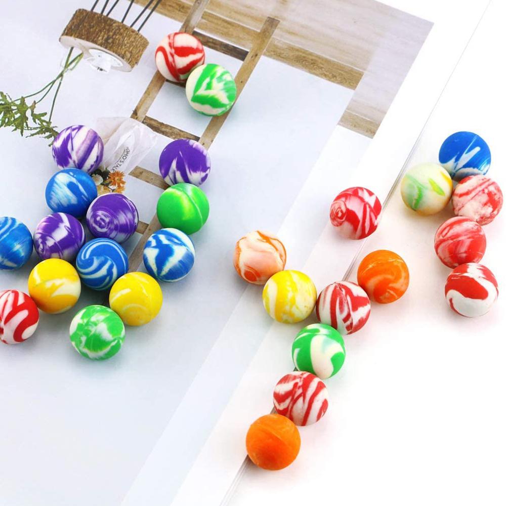Spielzeug Bunt 20mm Mini für Kind Gummiball Hüpfbälle Springbälle Wirbel Hüpfbälle