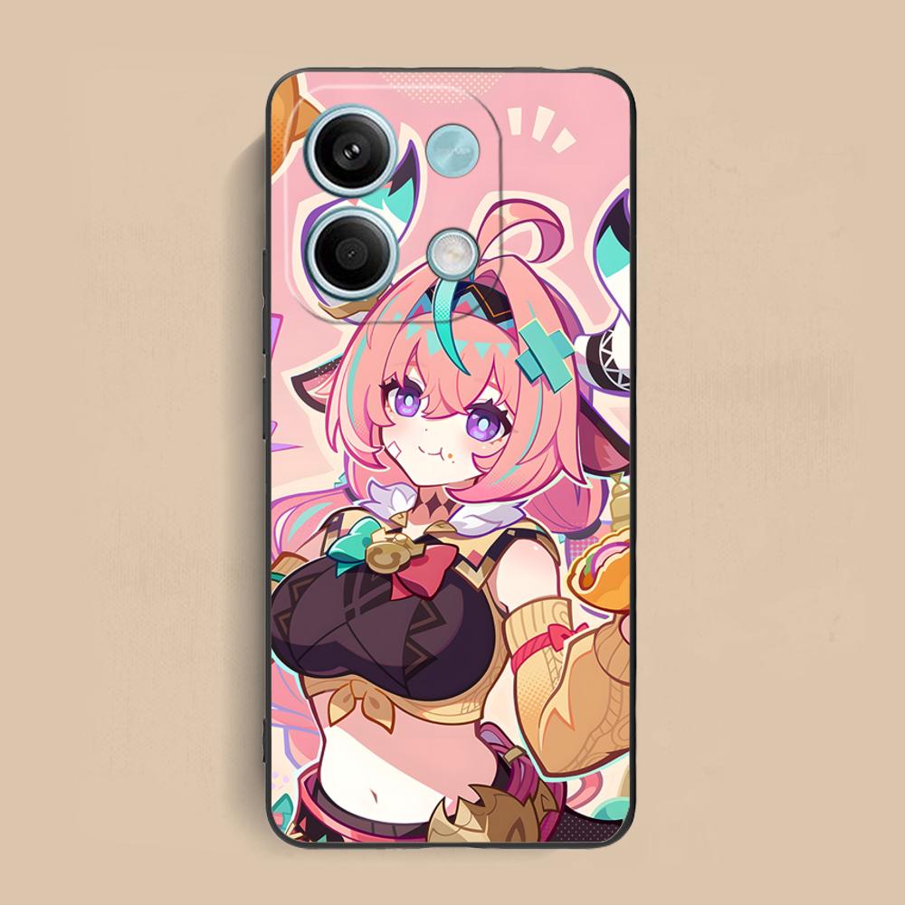 

Game GI Varesa Matte TPU Mobile Phone Case for Xiaomi Redmi 15 14 13 12 A5 3 2 1 C Plus 4G 5G Colorful Printing Cover Redmi A1+