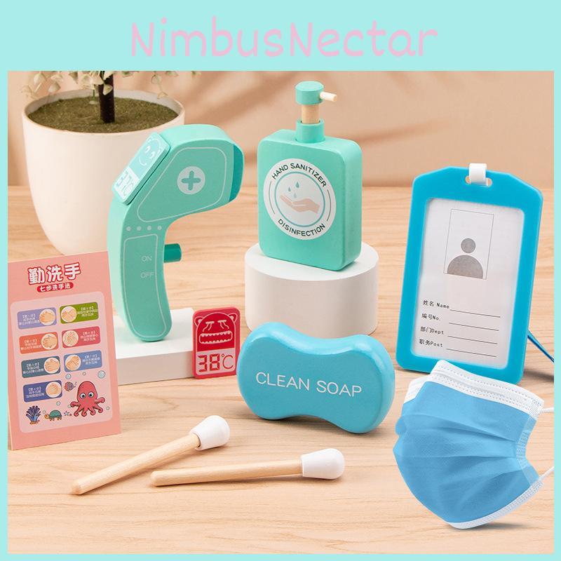 Health Care Child Pretend Kit Wooden Medical Interactive Learning Bonding Parent