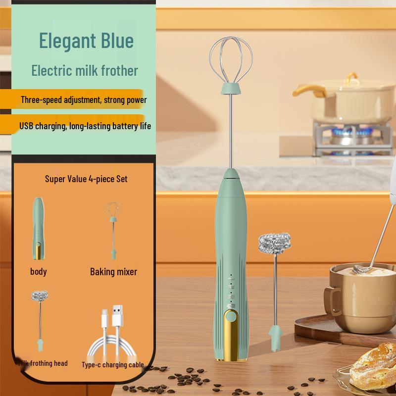 Electric Handheld Milk Frother & Mixer