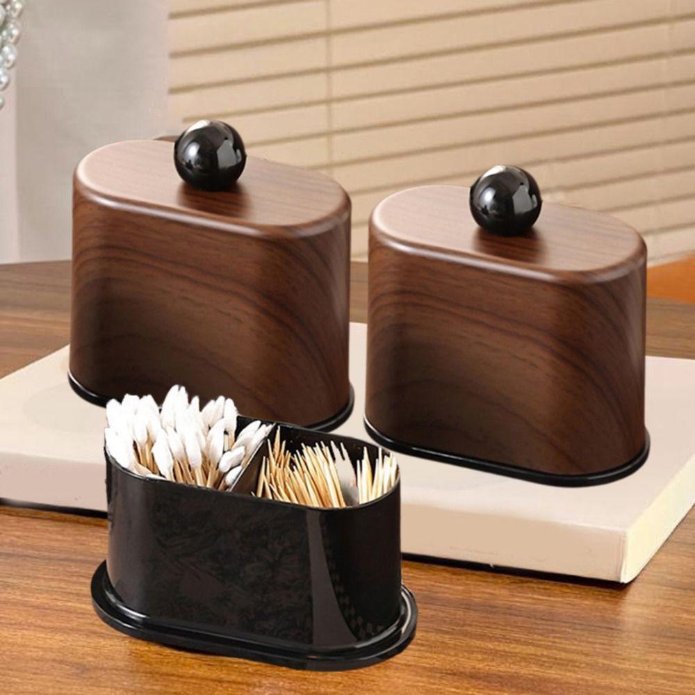 Moisture-proof Cotton Swab Storage Box Plastic Dental Floss Box Toothpick Box  for Home